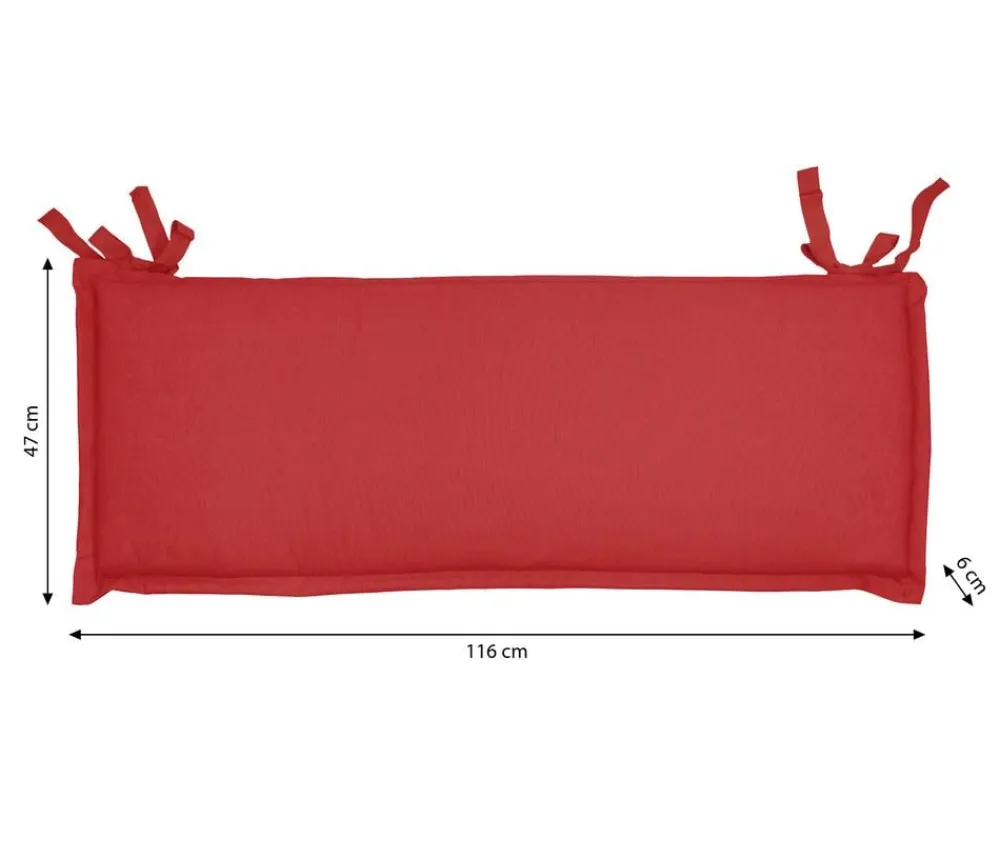 Dehner Sitzauflagen > Bankauflage Veneto 2-Sitzer, ca. B116/H6/T47 cm