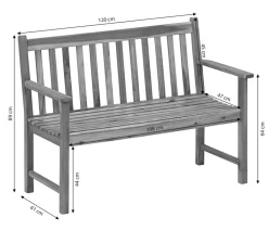 Dehner Bank Mykonos, 2-Sitzer Braun Outlet