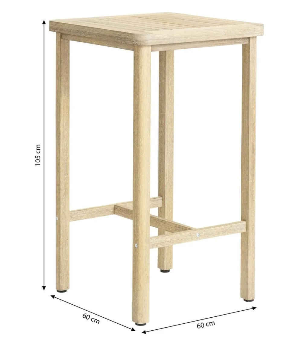 Dehner Bartisch Mauritius, ca. B60/H105/T60 cm Natur Clearance