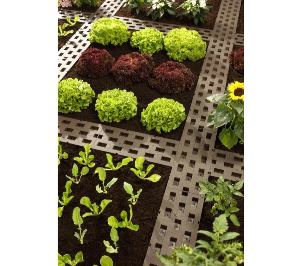 Dehner Mähkanten & Beetkanten - Beetplatten für den Garten, 5 Stk. Braun