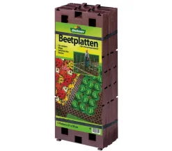 Dehner Mähkanten & Beetkanten - Beetplatten für den Garten, 5 Stk. Braun