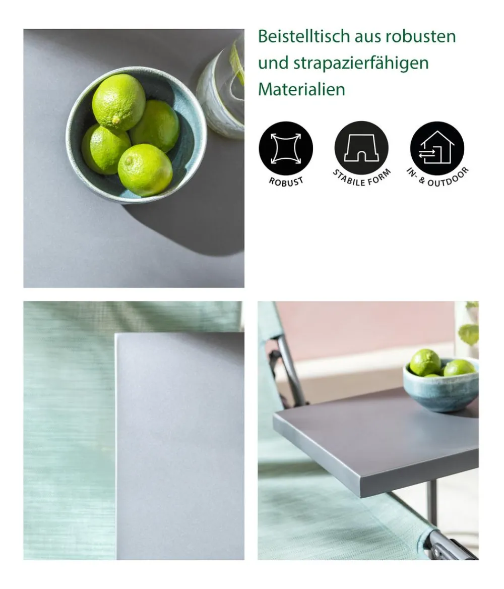 Dehner Gartentische Metall|Balkonmöbel Metall > Beistelltisch Noah, ca. B43/H56/T30,5 cm