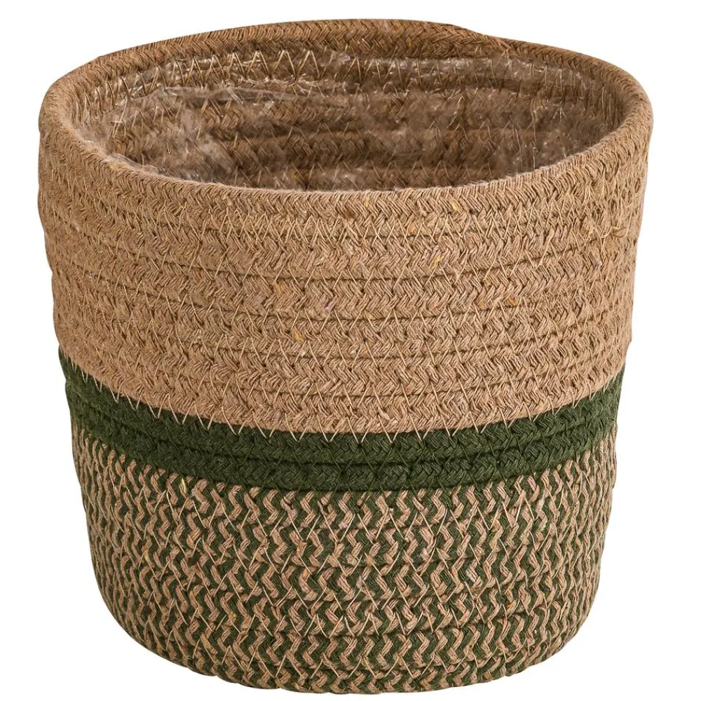 Dehner Blumentöpfe & Übertöpfe - Übertopf-Set Green Feeling, 3-teilig