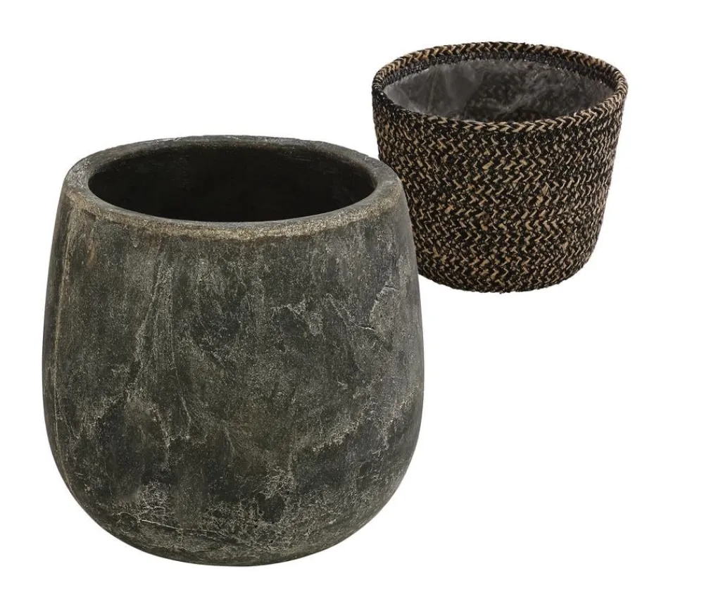 Dehner Übertopf-Set Green Living, 2-teilig Clearance