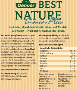 Dehner Best Nature Bauernhof Zubehör|Hühnerfutter - Hühnerfutterergänzung ImmunPlus