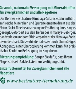 Dehner Best Nature Nahrungsergänzung Kleintiere > Himalaya-Salzleckstein, 80 g