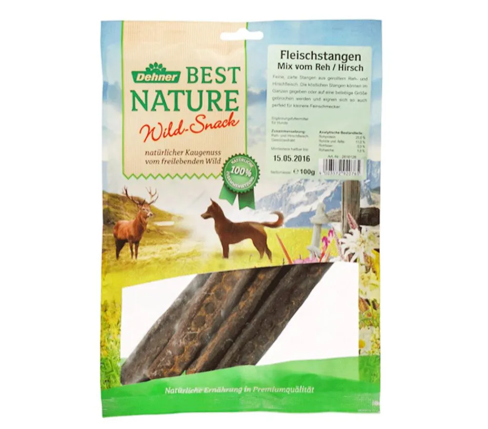 Dehner Best Nature Hundesnack Wildfleischstangen, 100 g New