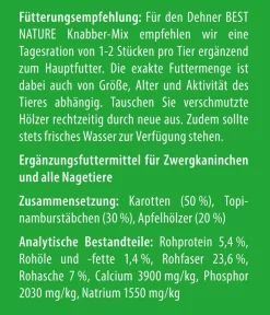 Dehner Best Nature Nahrungsergänzung Kleintiere - Knabber-Mix, 90 g
