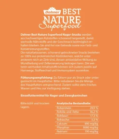 Dehner Best Nature Nagersnacks > Nagersnack Superfood Pure Kürbiskerne, 125 g