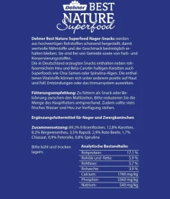 Dehner Best Nature Nagersnacks - Nagersnack Superfood Bärchen Mix, 100 g
