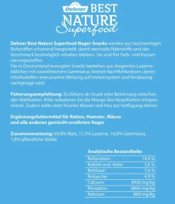 Dehner Best Nature Nagersnacks - Nagersnack Superfood Kugeln Protein, 75 g