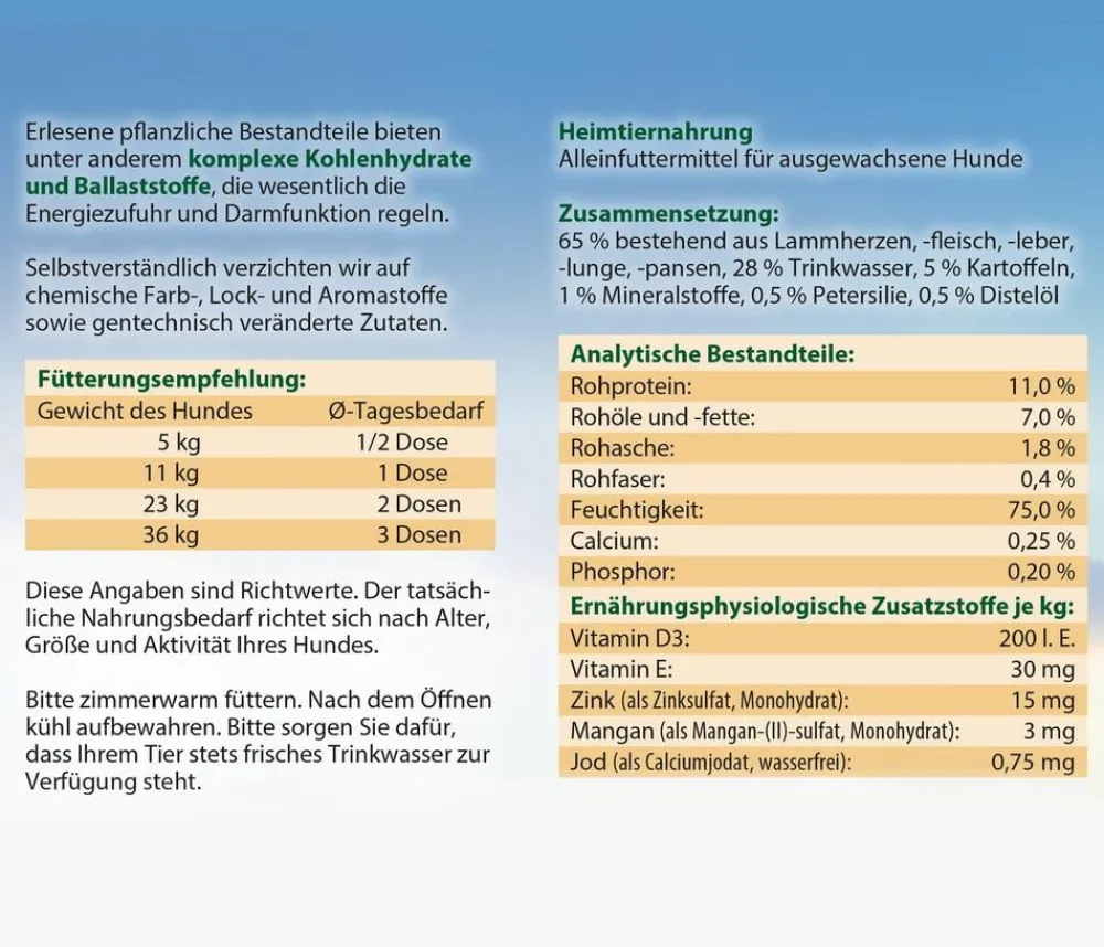 Dehner Best Nature Nassfutter Hund > Nassfutter für Hunde Adult