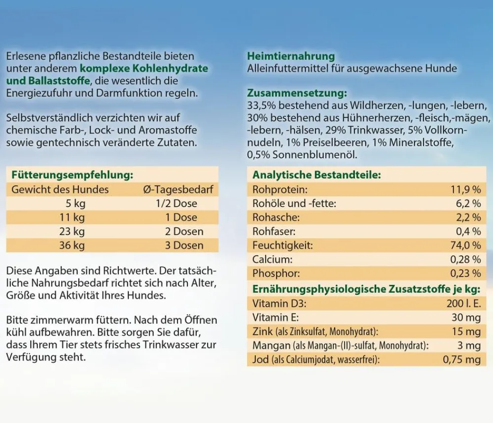 Dehner Best Nature Nassfutter Hund - Nassfutter für Hunde Adult