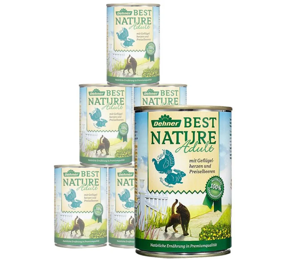 Dehner Best Nature Nassfutter für Katzen Adult, /400 g Hot