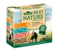 Dehner Best Nature Nassfutter Katze > Nassfutter für Katzen Adult Vorteilspack, 8 x 85 g