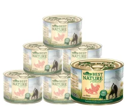 Dehner Best Nature Nassfutter Katze - Nassfutter für Katzen Adult, /400 g