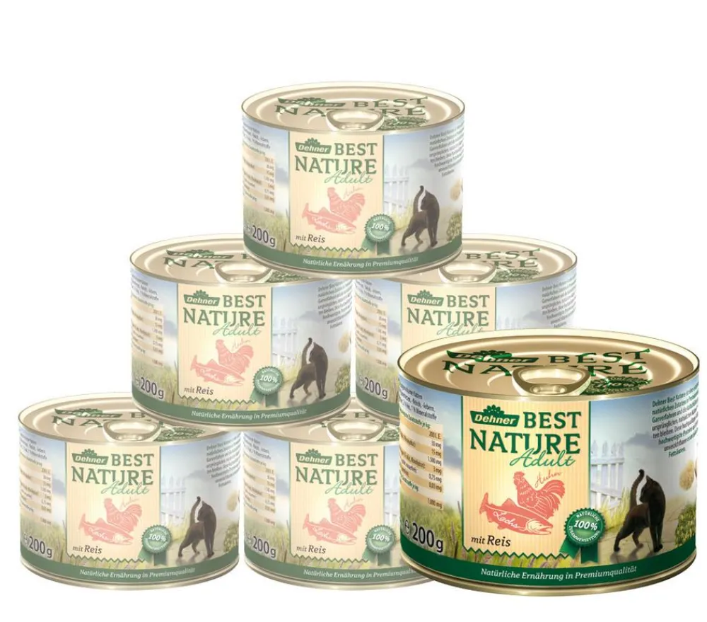 Dehner Best Nature Nassfutter Katze - Nassfutter für Katzen Adult, /400 g