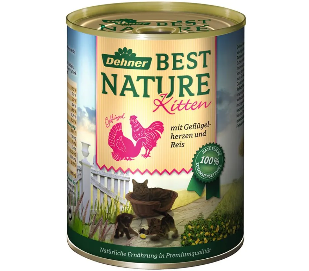 Dehner Best Nature Nassfutter für Katzen Kitten, /400 g