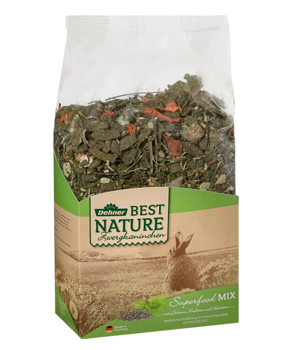 Dehner Best Nature Kleintierfutter - Zwergkaninchenfutter Superfood Mix