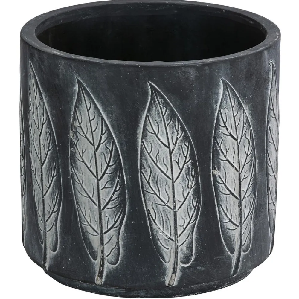 Dehner Blumentöpfe & Übertöpfe > Beton-Übertopf Leaf, rund