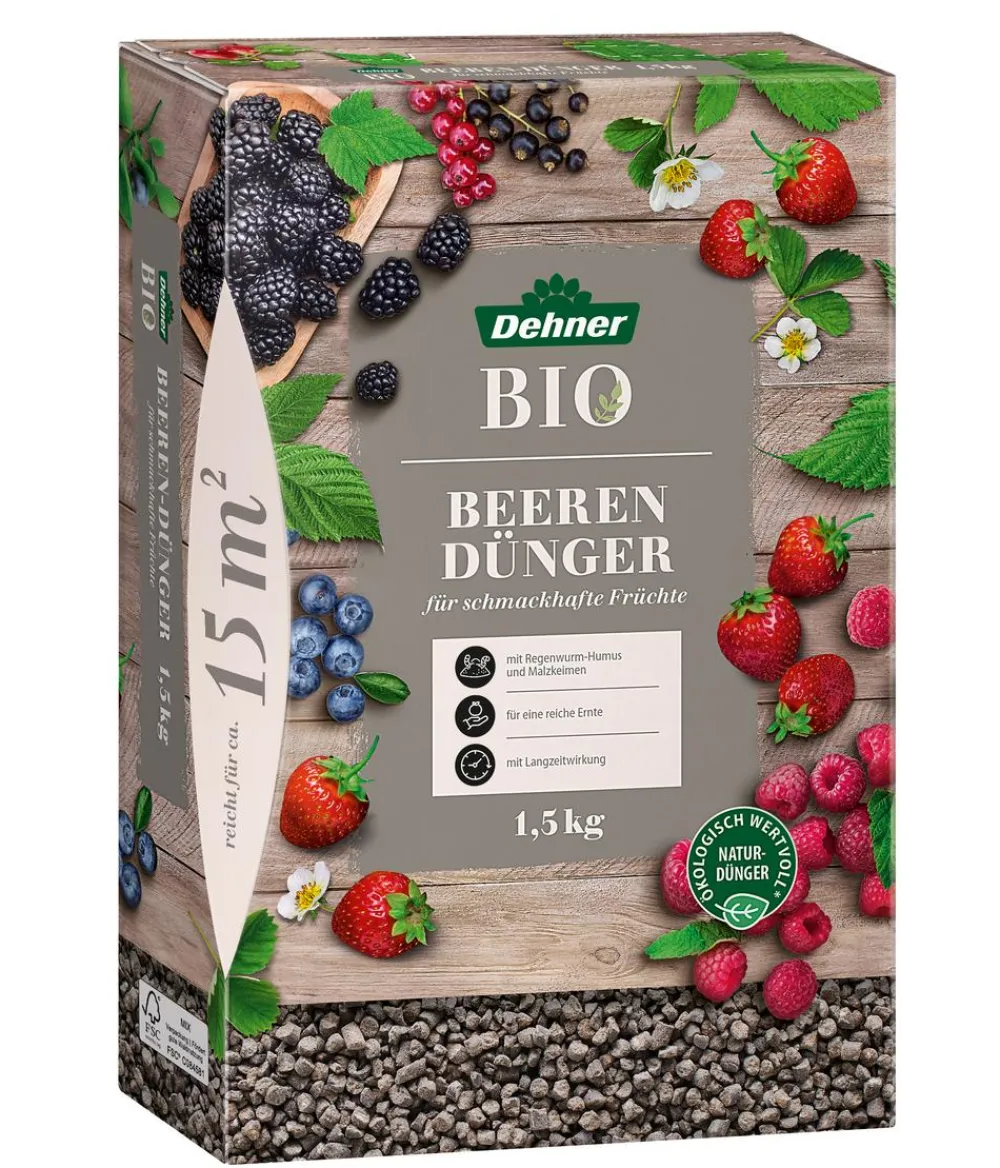 Dehner Bio Obst- & Gemüsedünger|Bio-Dünger - Beerendünger, 1,5 kg