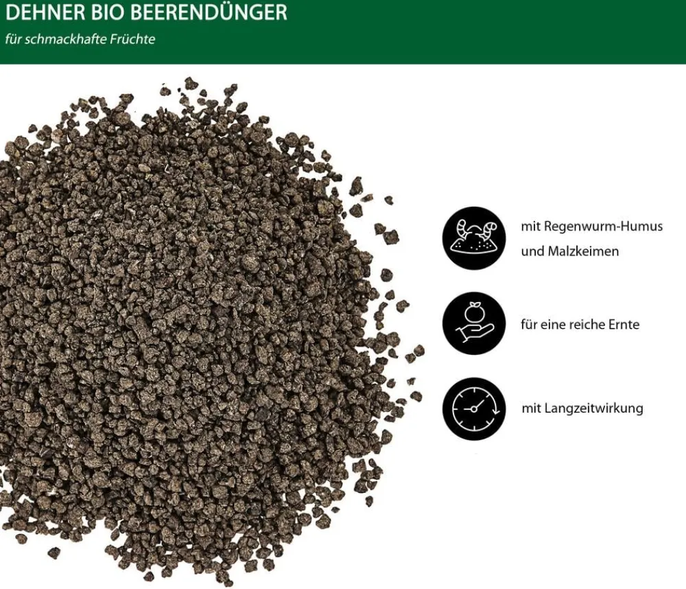 Dehner Bio Obst- & Gemüsedünger|Bio-Dünger - Beerendünger, 1,5 kg