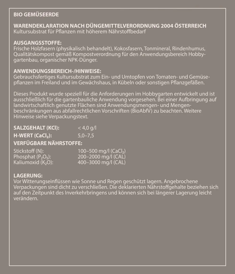 Dehner Bio Spezialerde > Gemüseerde, 40 l
