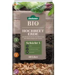 Dehner Bio Blumenerde|Spezialerde - Hochbeet-Erde, 40 l