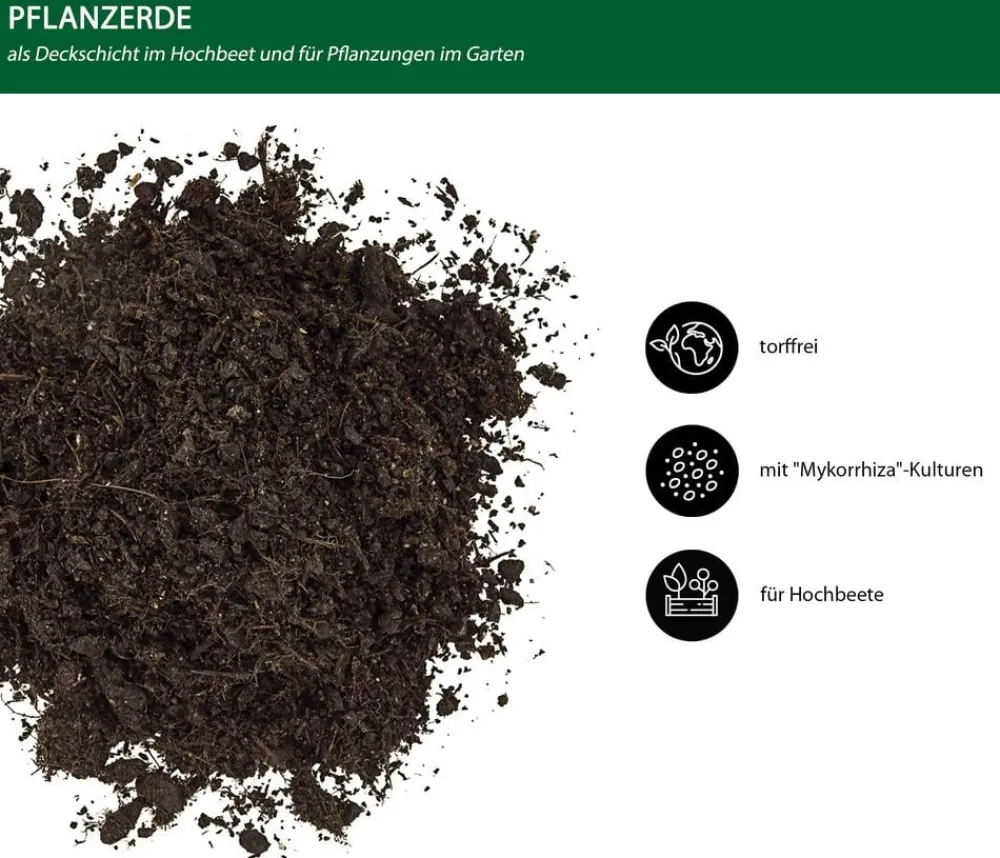 Dehner Bio Spezialerde - Hochbeet-Erde, 48 x 40 Liter