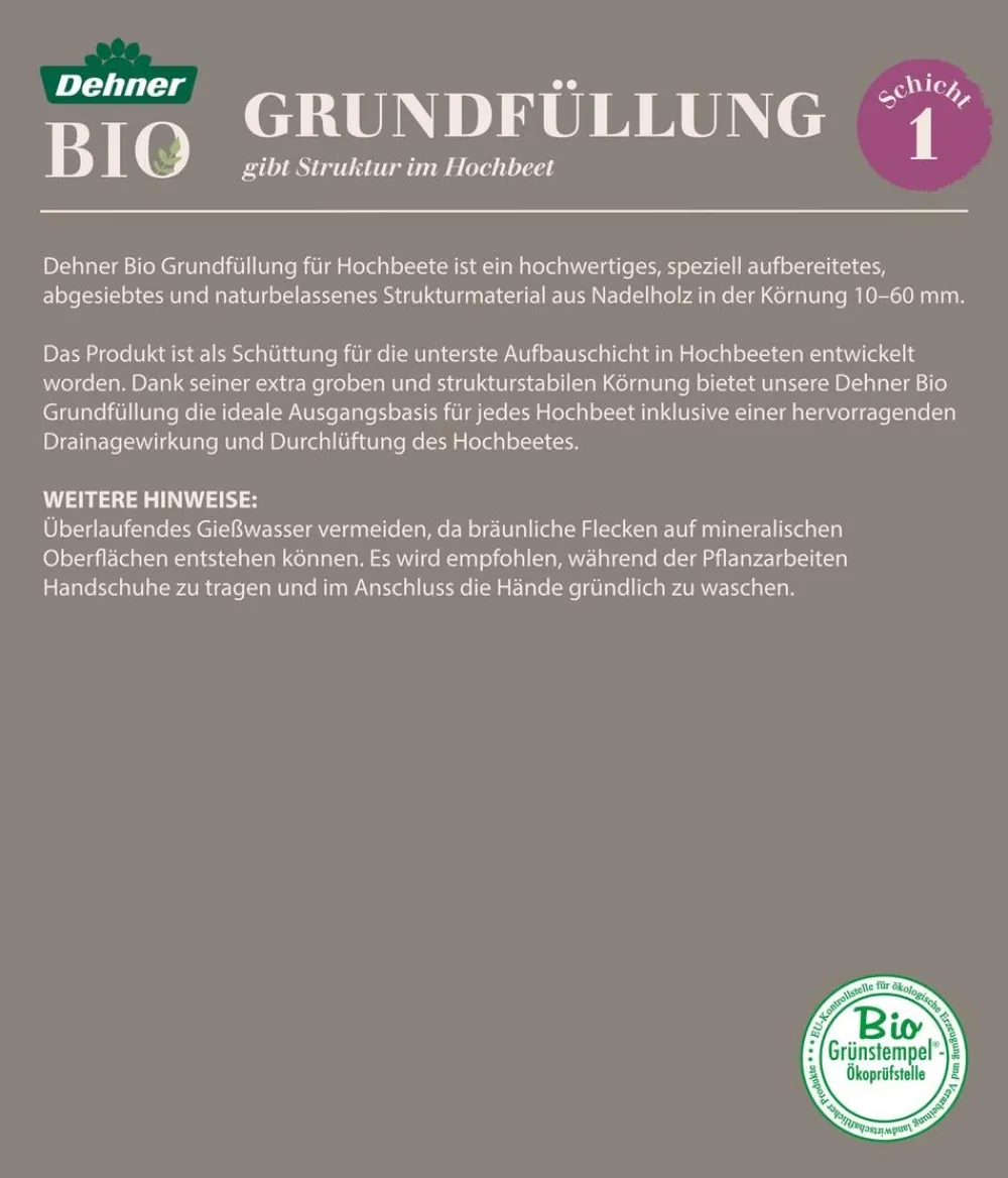 Dehner Bio Spezialerde - Hochbeet-Grundfüllung, 39 x 50 Liter
