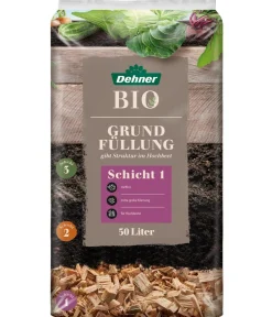 Dehner Bio Blumenerde|Spezialerde > Hochbeet-Grundfüllung, 50 l