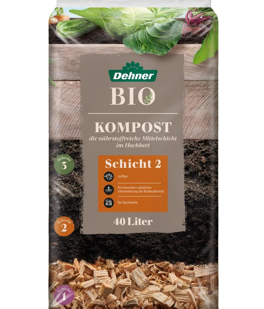 Dehner Bio Hochbeet-Kompost, 40 l Clearance
