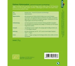 Dehner Bio Mehr Saatgut - Keimsprossen Daikon-Rettich