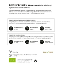 Dehner Bio Gemüsesamen > -Keimsprossen 'Pikant-aromatische Mischung'