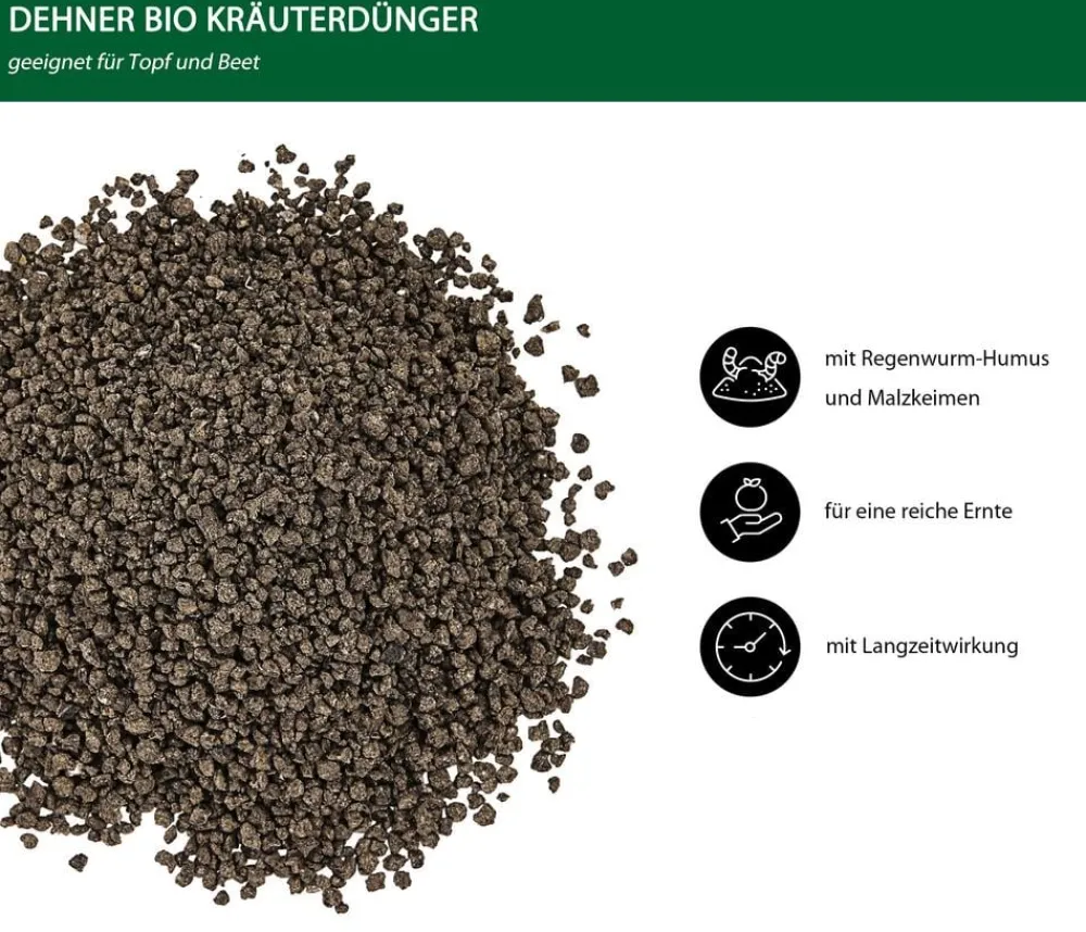 Dehner Bio Spezialdünger|Bio-Dünger > Kräuter-Dünger, 750 g