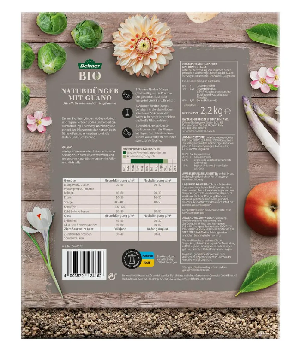 Dehner Bio Naturdünger mit Guano Best