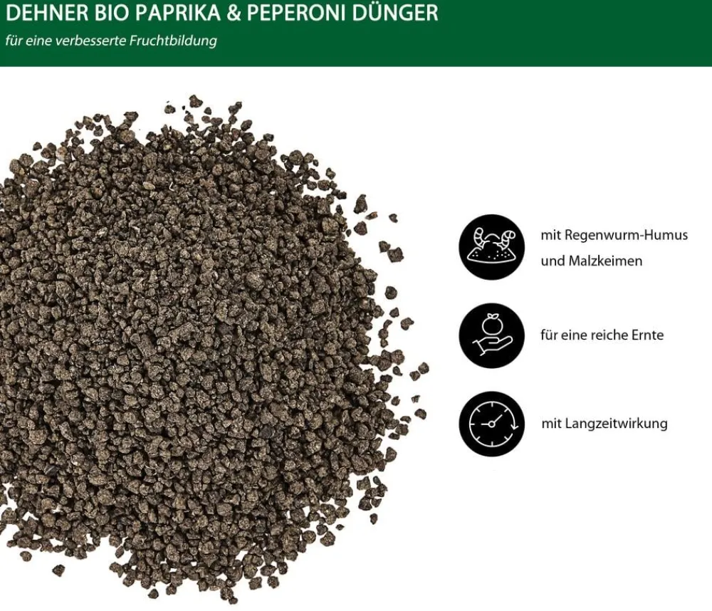 Dehner Bio Obst- & Gemüsedünger|Bio-Dünger > Paprika- und Peperoni-Dünger, 750 g