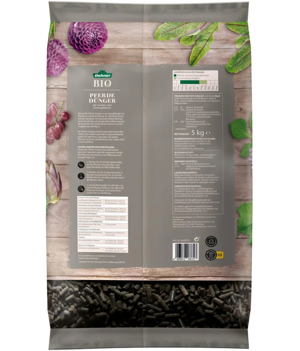 Dehner Bio Universaldünger|Bio-Dünger > Pferde-Dünger, 5 kg
