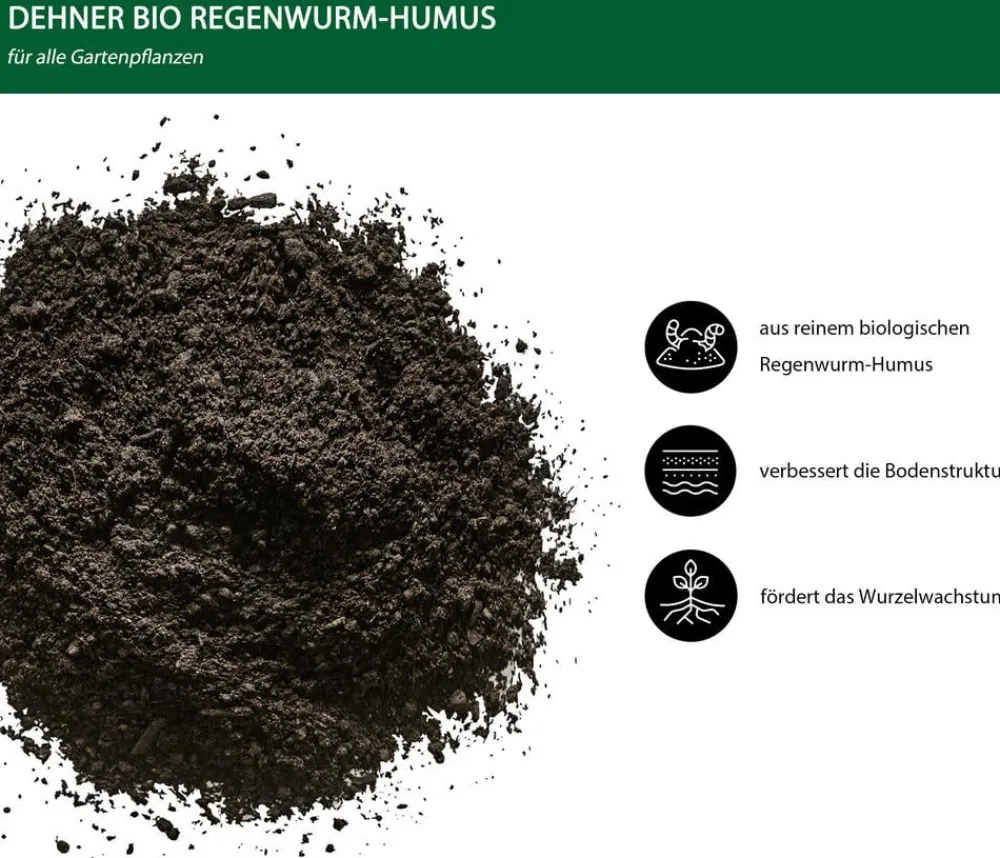 Dehner Bio Regenwurm-Humus, 1,5 kg Discount