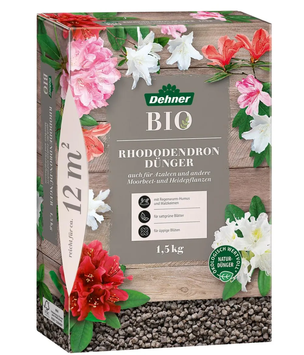 Dehner Bio Blumendünger|Spezialdünger - Rhododendron-Dünger, 1,5 kg