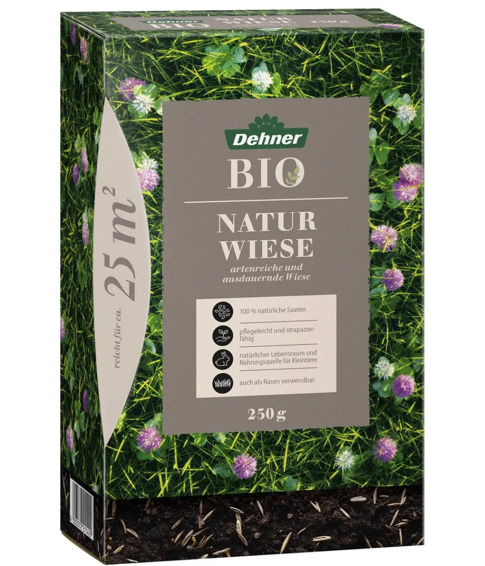 Dehner Bio Rasensamen - Saatgut Naturwiese, 250 g