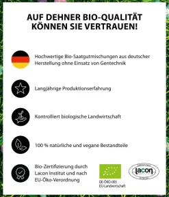 Dehner Bio Rasensamen - Saatgut Naturwiese, 250 g