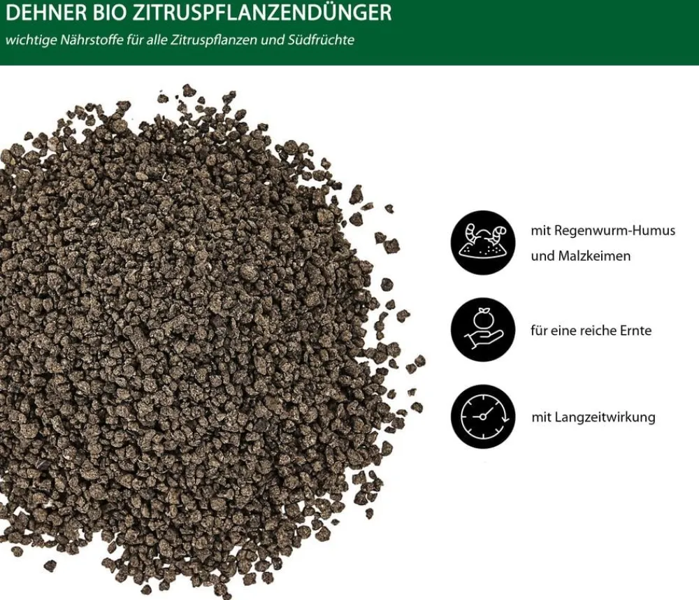 Dehner Bio Obst- & Gemüsedünger|Spezialdünger > Zitruspflanzen-Dünger, 1,5 kg