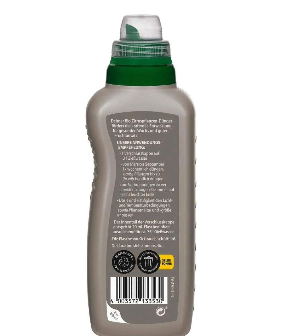 Dehner Bio Zitruspflanzen-Dünger, flüssig, 500 ml Discount