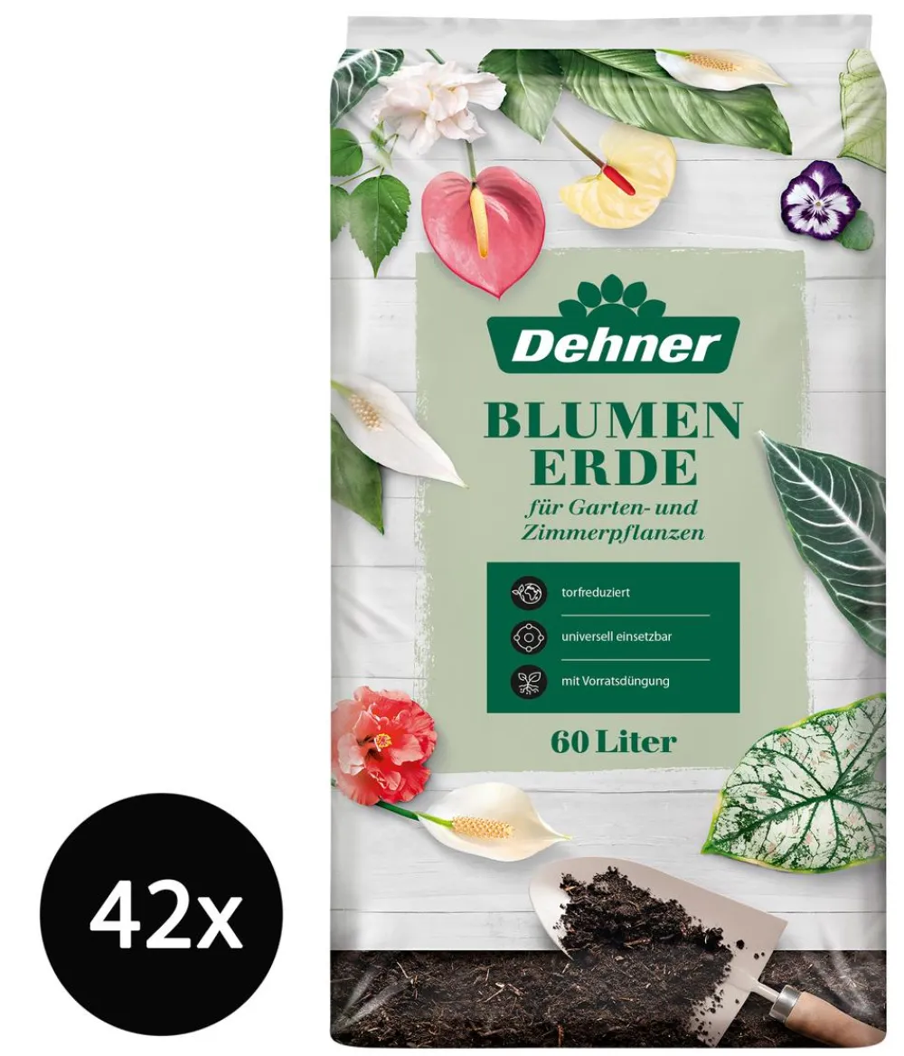Dehner Blumenerde > Blumenerde, 42 x 60 Liter
