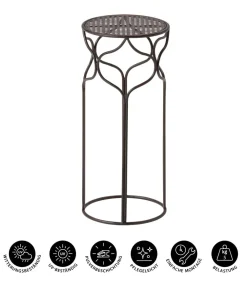 Dehner Blumenhocker Giulia, schmal Dunkelbraun Hot