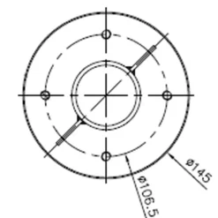 Dehner Bodenhülse für Ampelschirme, Ø 14,5 x 40 cm Best