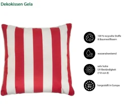 Dehner Dekokissen - Dekokissen Gela, ca. B45/H10/T45 cm
