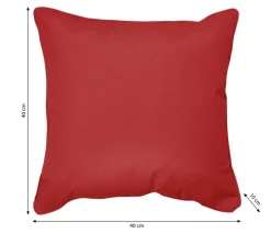Dehner Dekokissen Veneto, ca. B40/H10/T40 cm Rot Discount