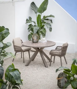 Dehner Garten-Esstische|Gartentische Aluminium > Diningtisch Marseille, ca. Ø120/H75 cm